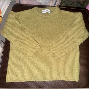 Green Ribbed Sweater